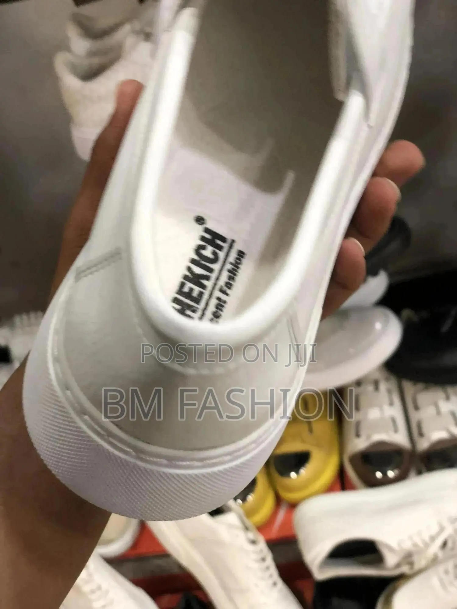 Chekich White Flat Loafers