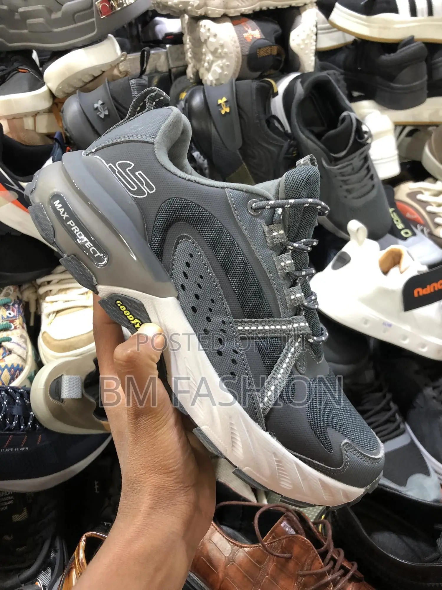 Skechers X Goodyear Dark Gray Quality Sneakers