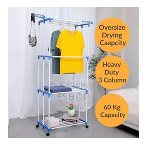 **Ultra-Stable Laundry Drying Rack – No Assembly Hassle**