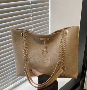 Photo - Polyester Deer Large Tote Bag 