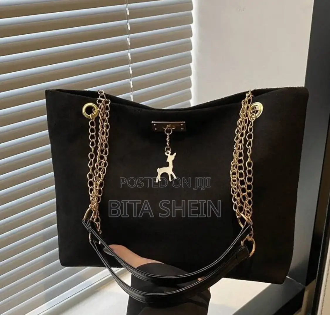 Polyester Deer Large Tote Bag 