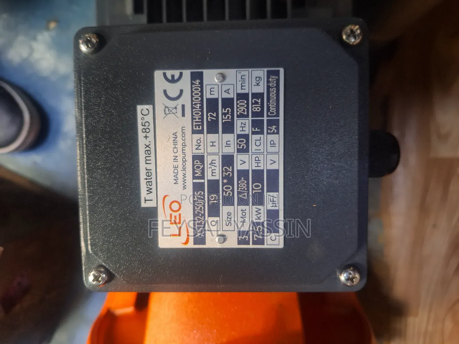 Leo Water Pump Centrifugal 10hp Surface Pump