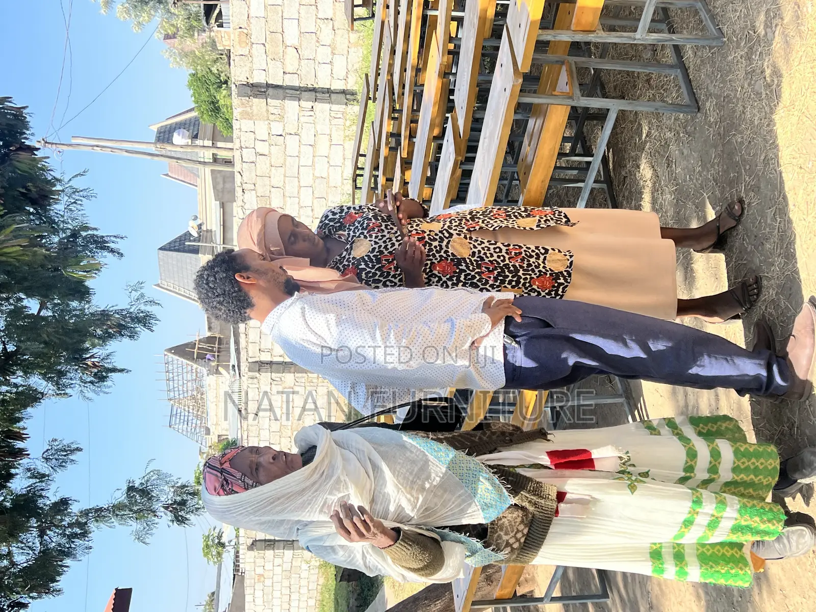 Combined Desk for 3 Students (1250 X770 X720)Mm