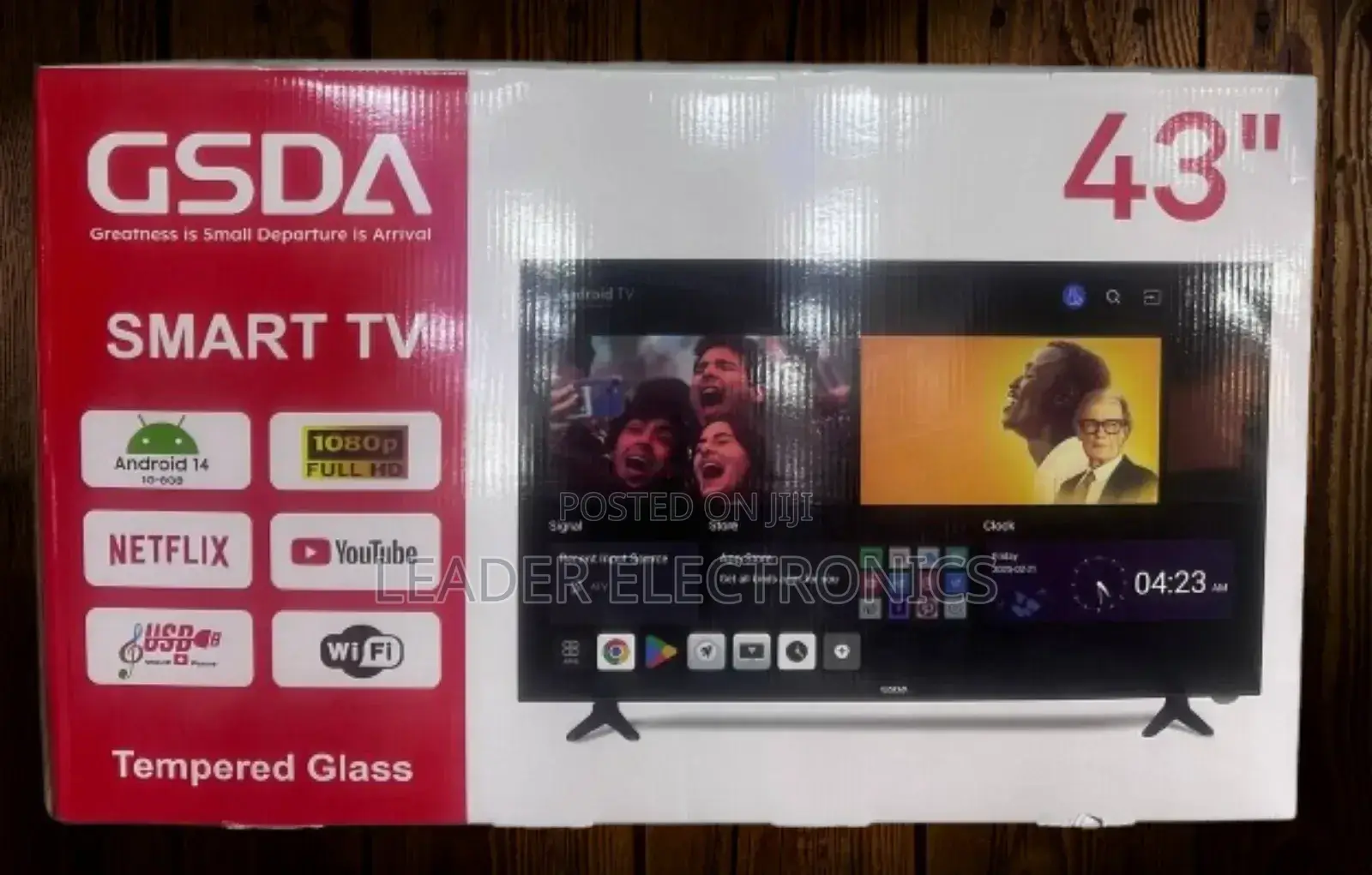 Gsda Tv 43" Smart Android Tv New 2025