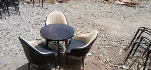 Photo - High Quality Lezer Chair Metal Legs Dining Table