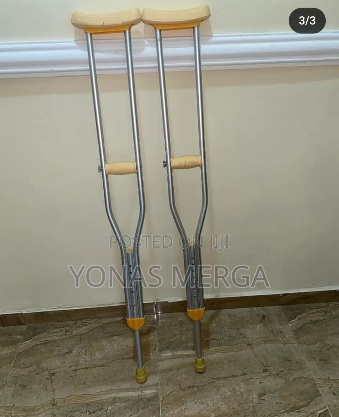 Kranch/Shakuntla Forearm Elbow Crutches Walking Stick-Silver