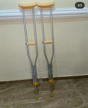 Photo - Kranch/Shakuntla Forearm Elbow Crutches Walking Stick-Silver