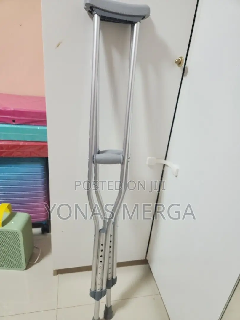 Crutches/Arm Crutch Are Used as Mobility Aid for Injured