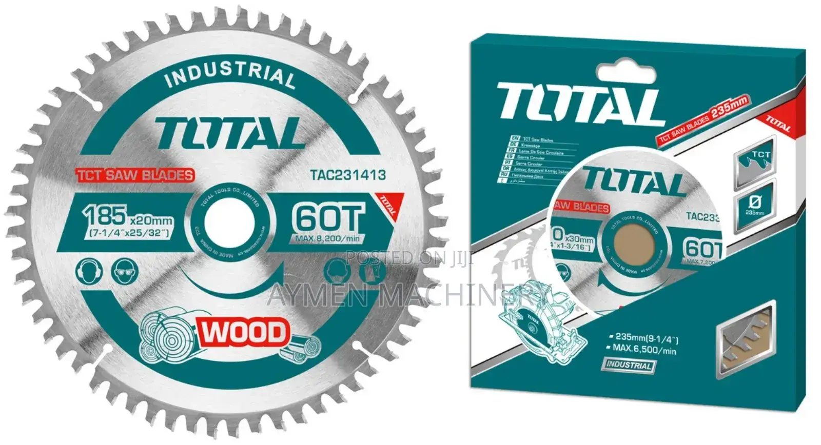 Total 185mm 60teeth Circular Saw Disk