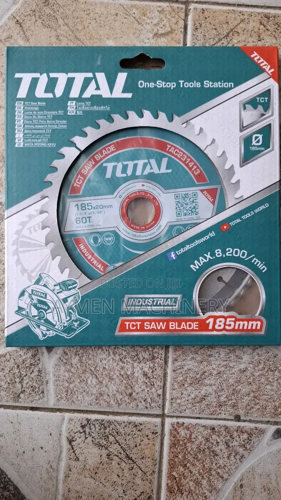 Total 185mm 60teeth Circular Saw Disk