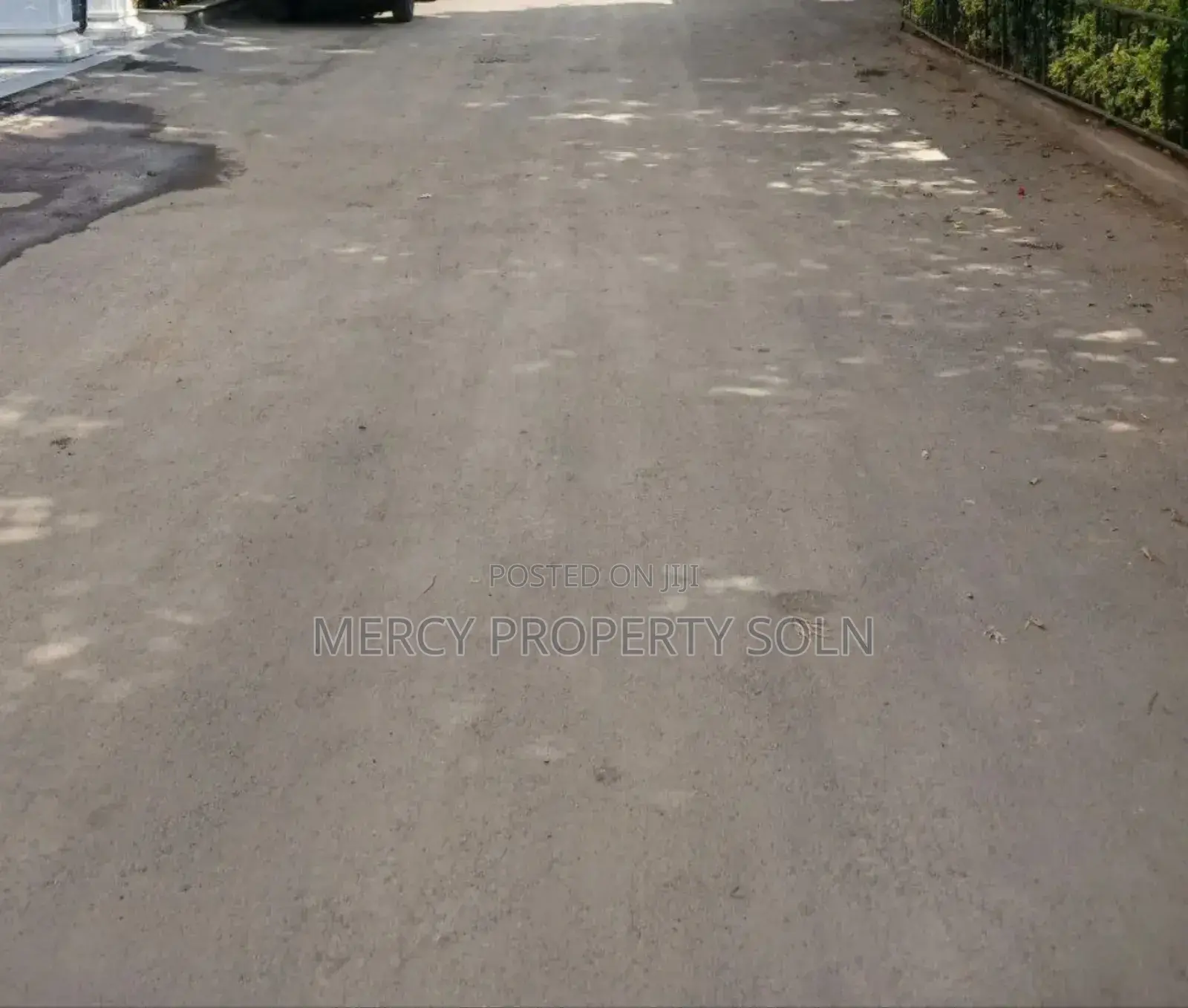 Fenced Plot /Land for Rent on Asphalt Road