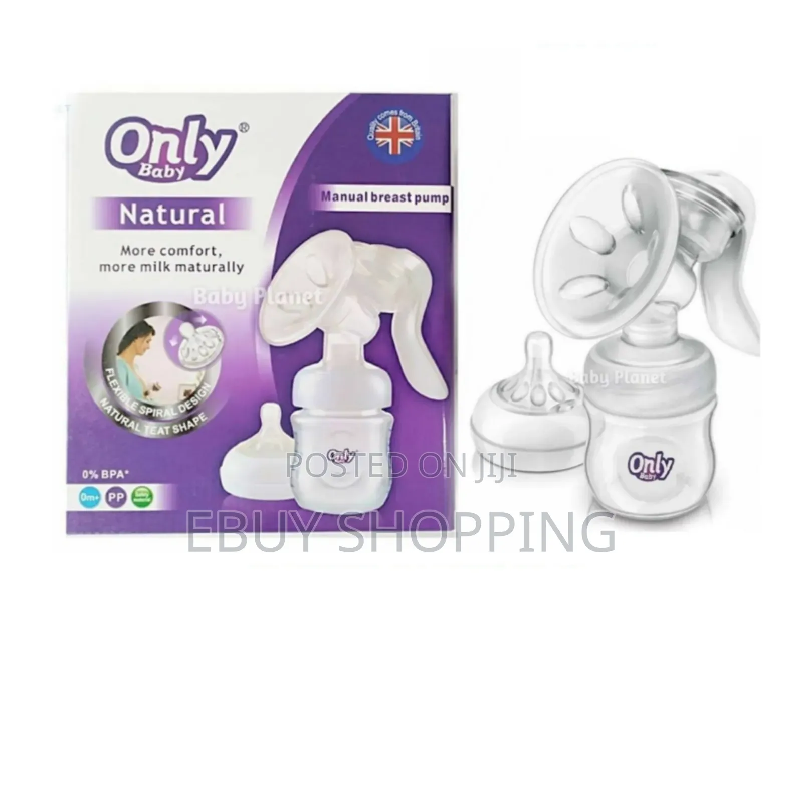 **Natural Feeding Manual Breast Pump With Bottle Teat**