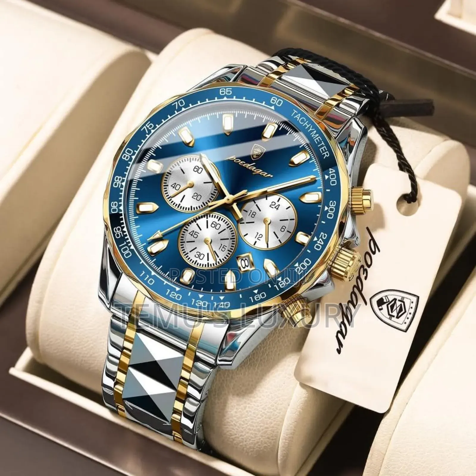 Poedagar Luxury Watch Men Quartz Waterproof Clock