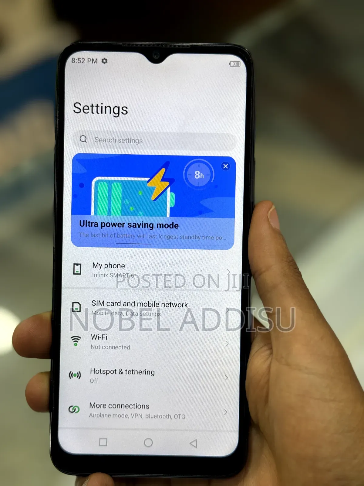 New Infinix Smart 6 32 GB Black