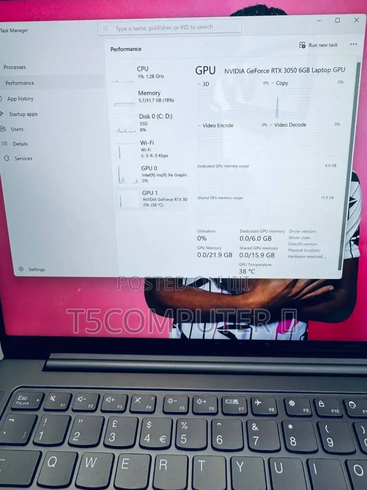 New Laptop Lenovo 32GB Intel Core I7 SSD 1T
