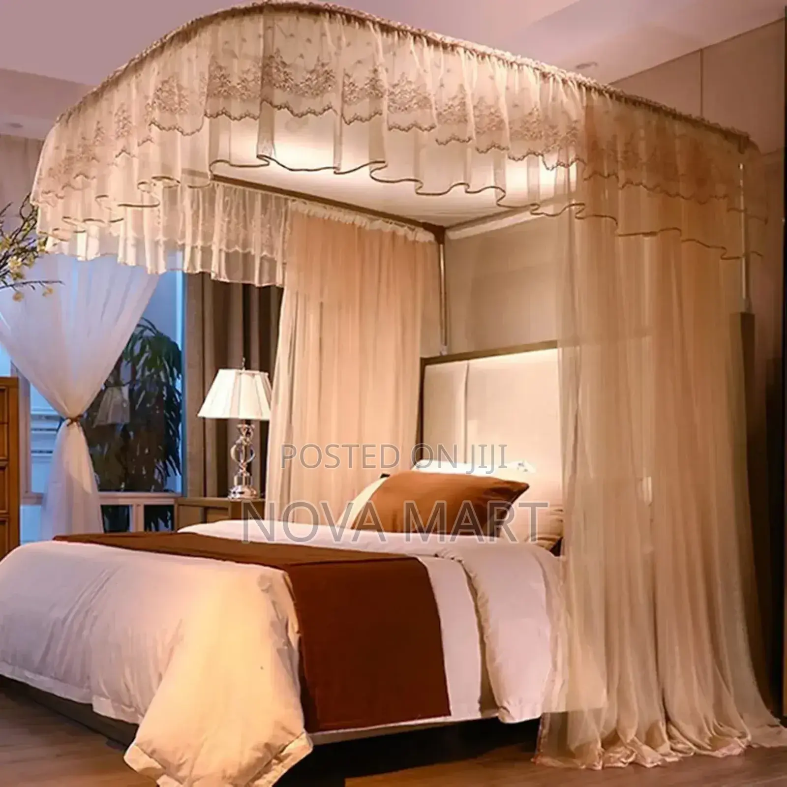 U Shapped Stainless Steel Frame Mosquito Net