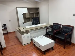 Photo - Manager Table የስራ አስኪያጅ ጠረጴዛ+መደርደሪያ+የመሀል ጠረጴዛ