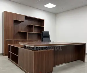 Photo - Managerial Table / የስራ አስኪያጅ ጠረጴዛ+መደርደሪያ