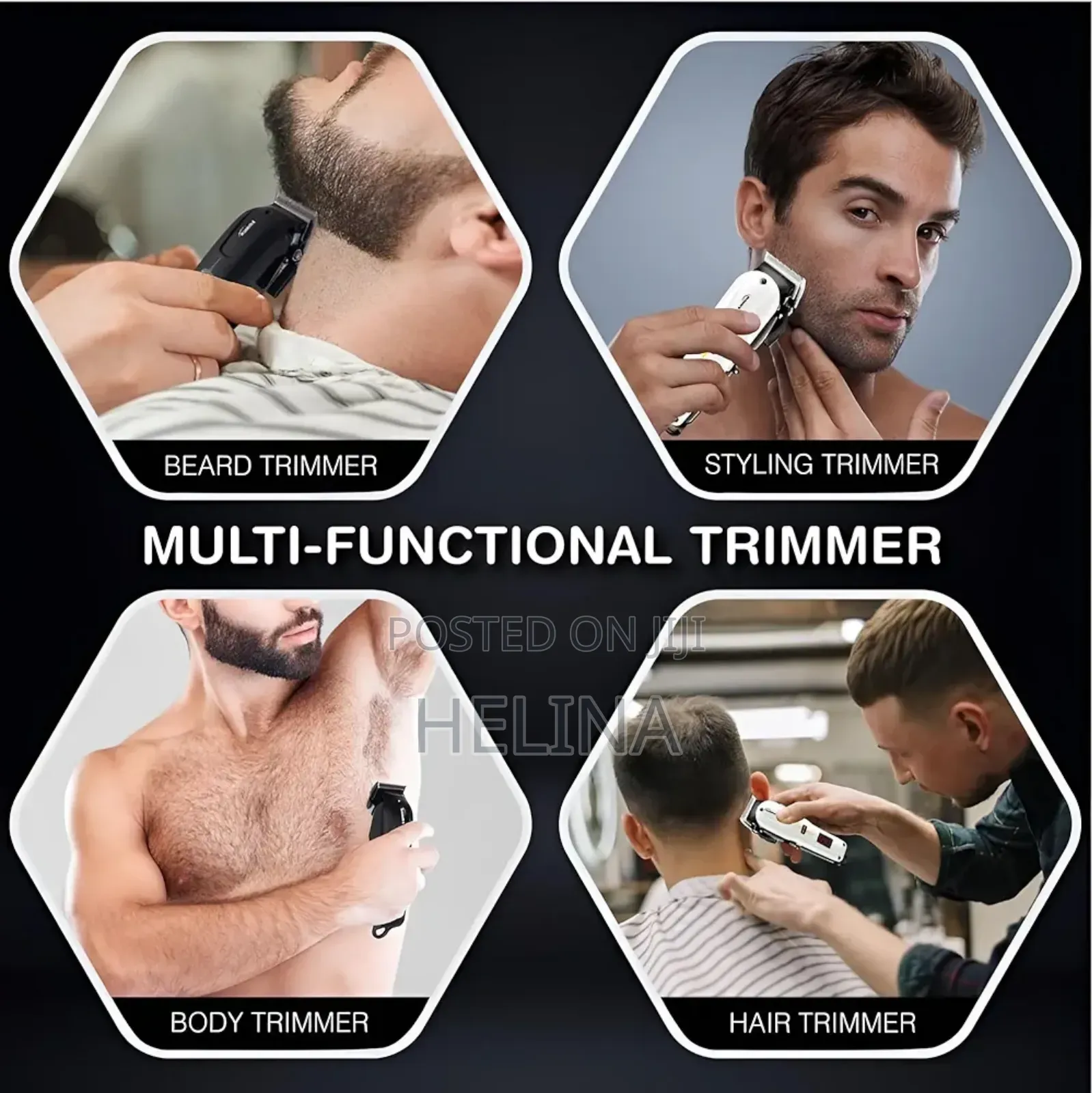 Stainless Steel Metal Original Geemy Hair Clipper