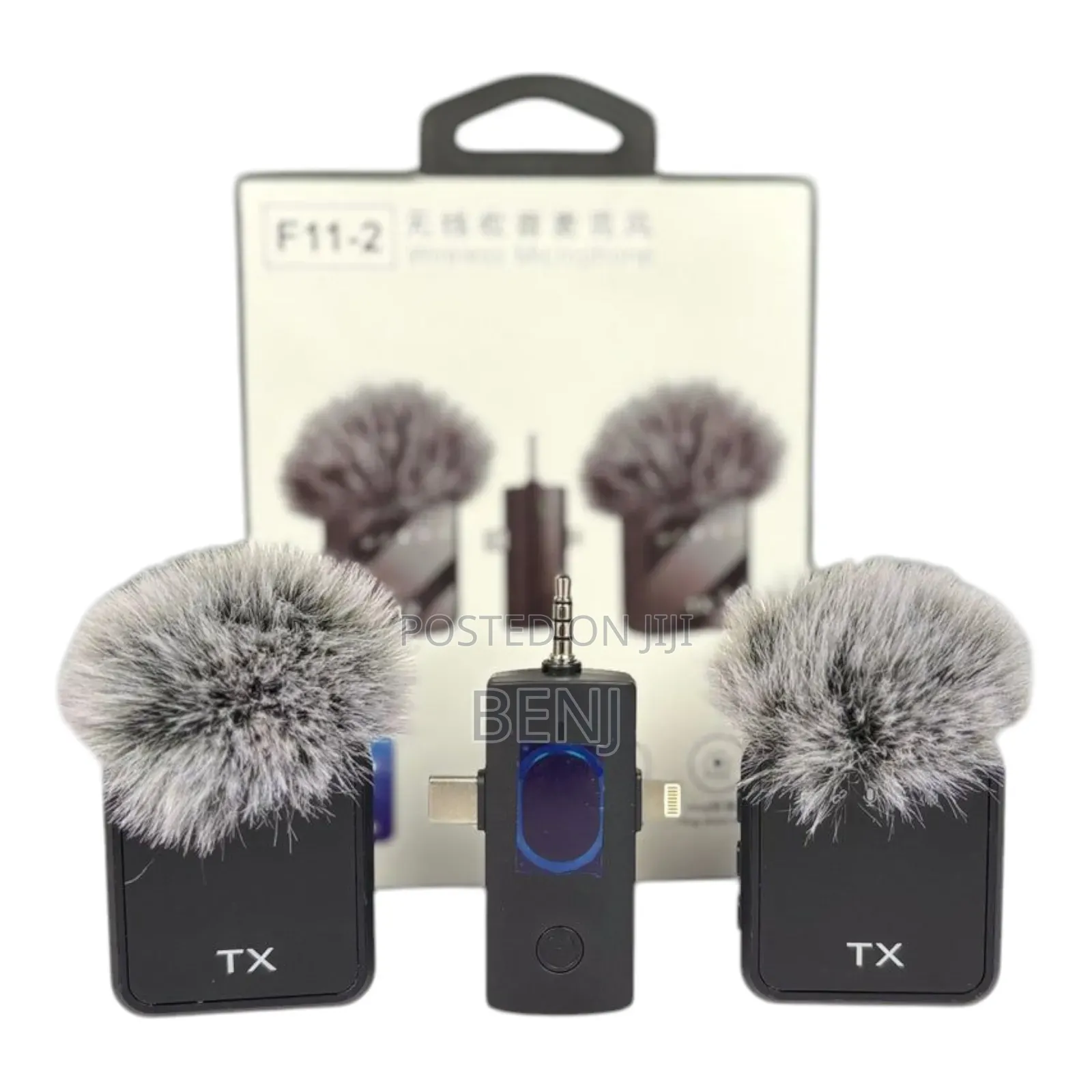 F11-2 Wireless Mic | 3 in 1 | Ios iPhone | Android | Camera