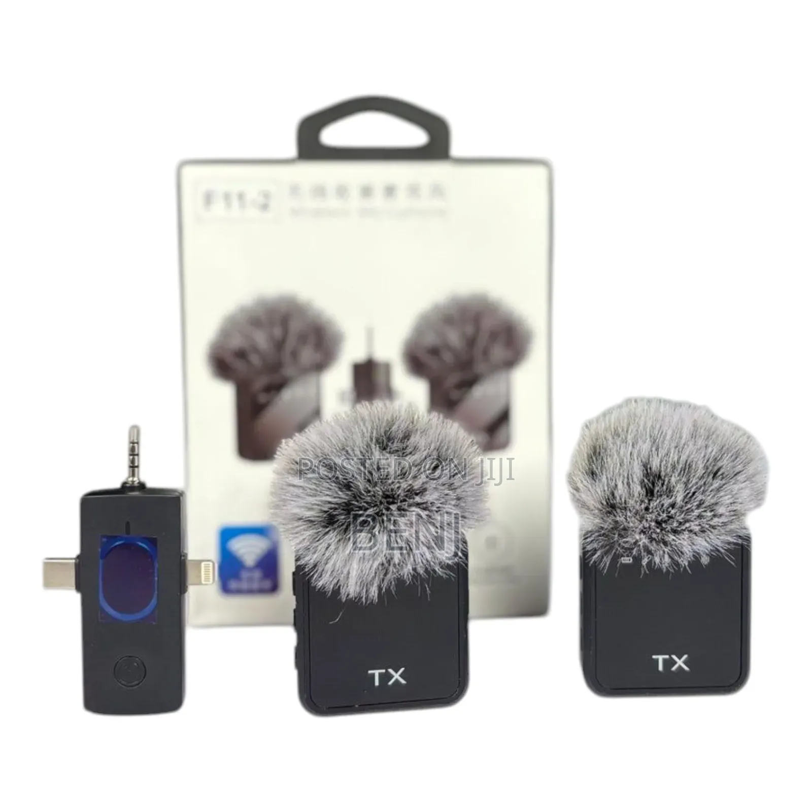 F11-2 Wireless Mic | 3 in 1 | Ios iPhone | Android | Camera