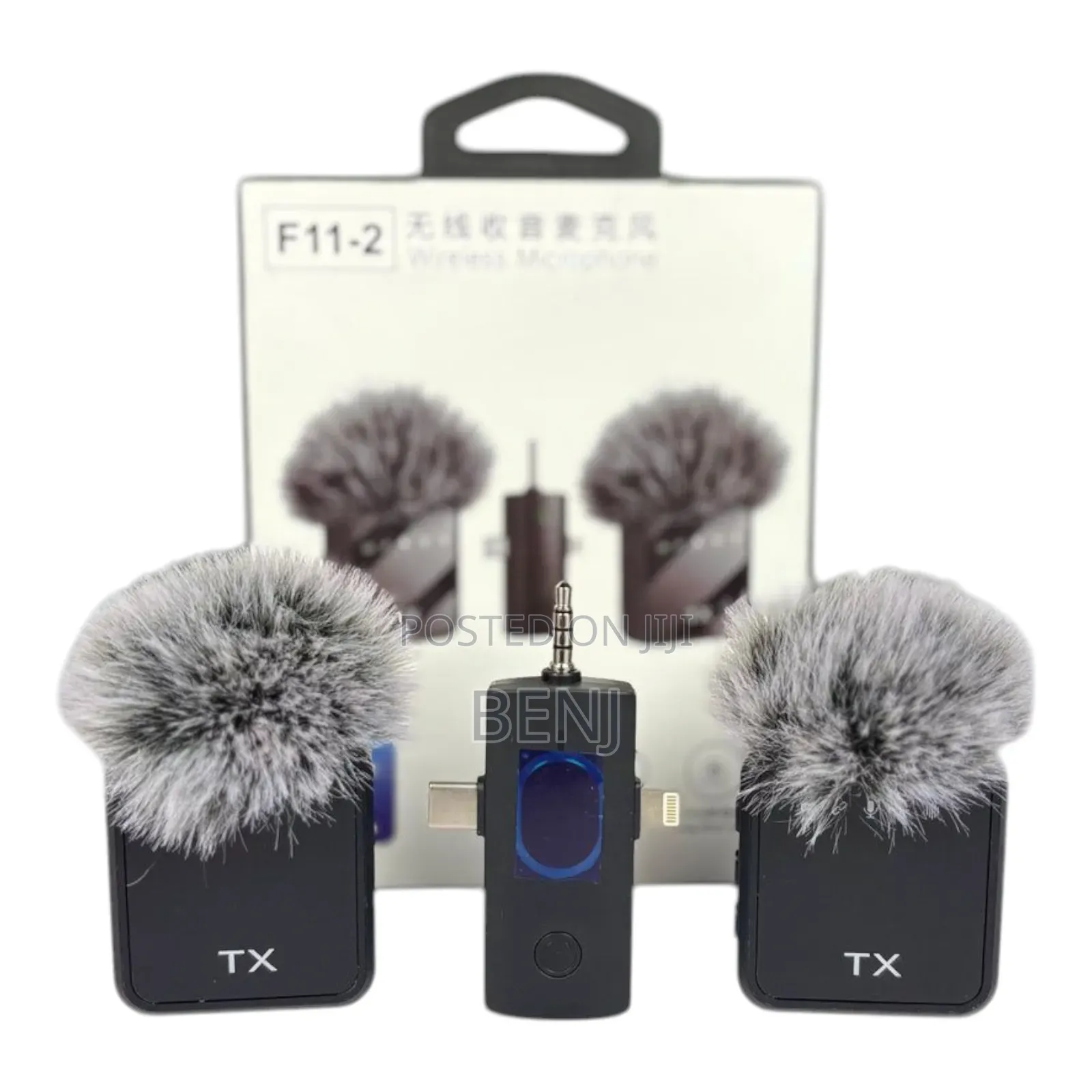 F11-2 Wireless Mic | 3 in 1 | Ios iPhone | Android | Camera
