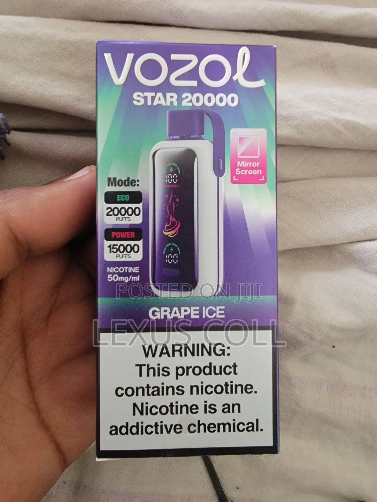 Grape Ice Vape 20,000 Puf New Brand