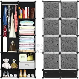 Photo - Storage Wardrobe Plastic +Metal
ዘመናዊ የልብስ እና የጫማ ቁምሳጥን