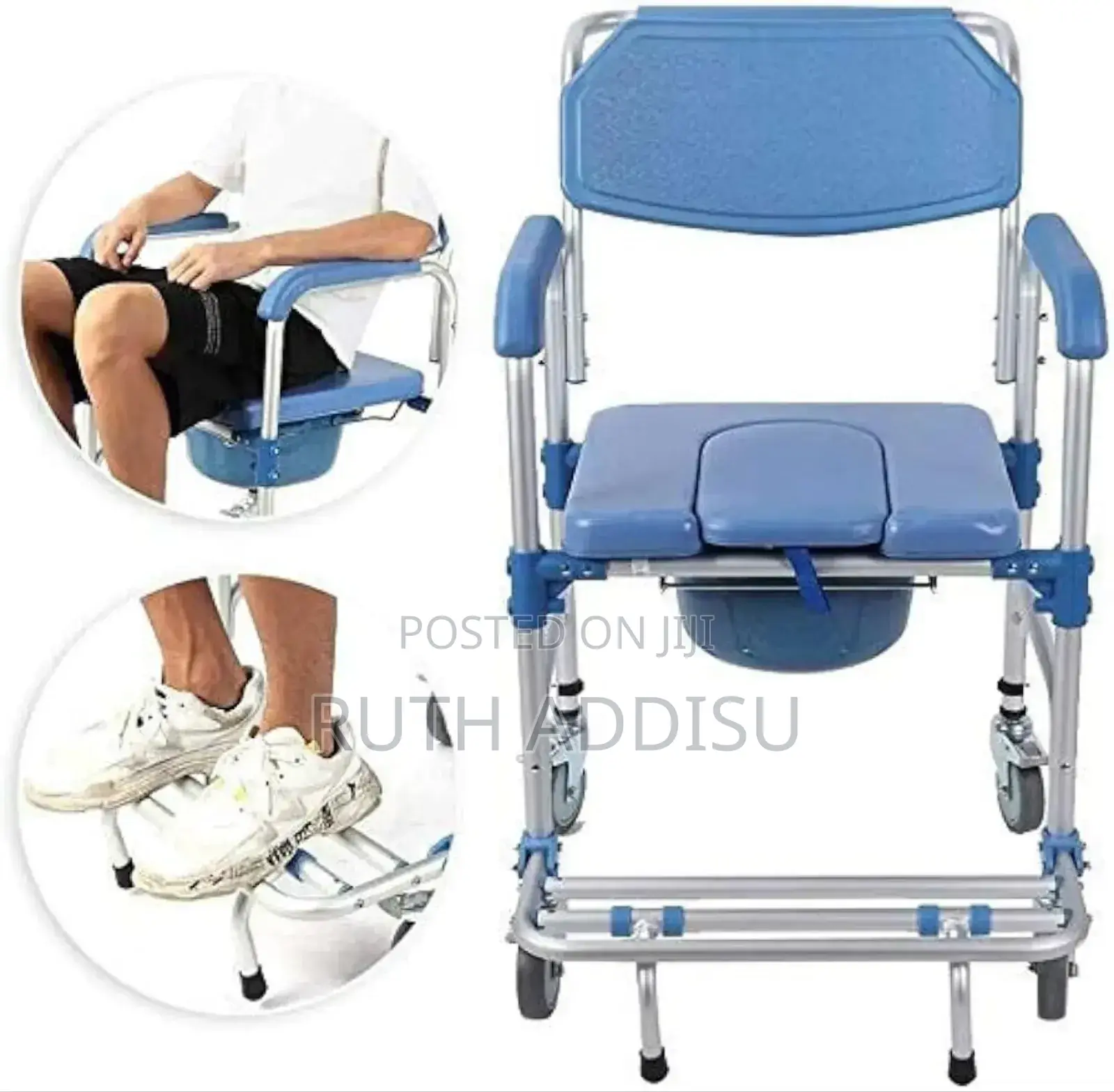 Commode Chair Mini Wheel Toilet Chair2፬commode Chair7፭ባለ ፖፖ
