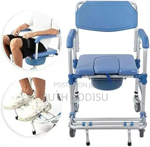 Commode Chair Mini Wheel Toilet Chair2፬commode Chair7፭ባለ ፖፖ