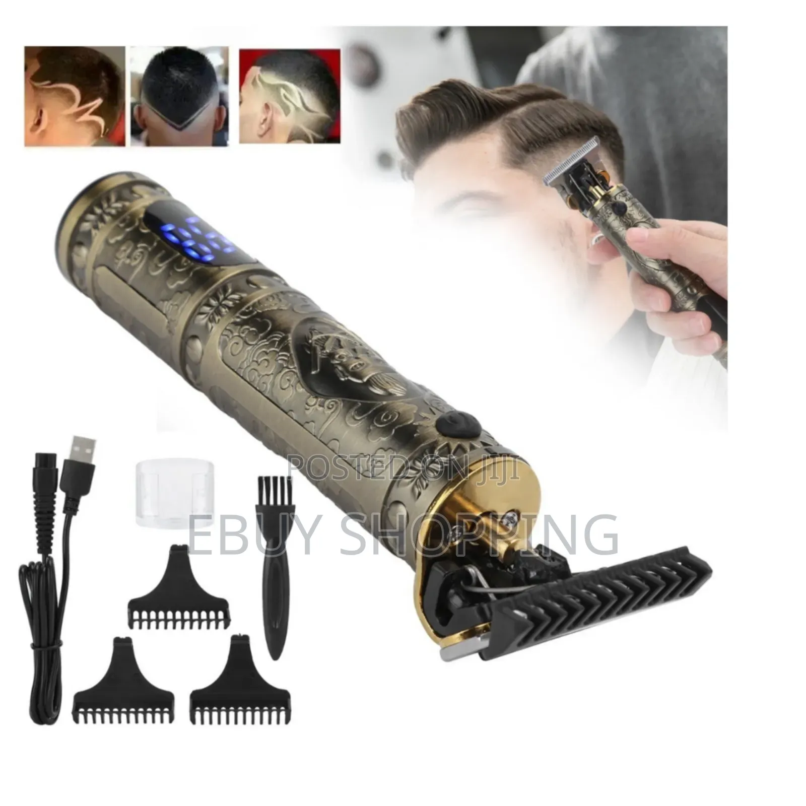 **Rechargeable Hair Trimmer – Kemei Smooth Performance**