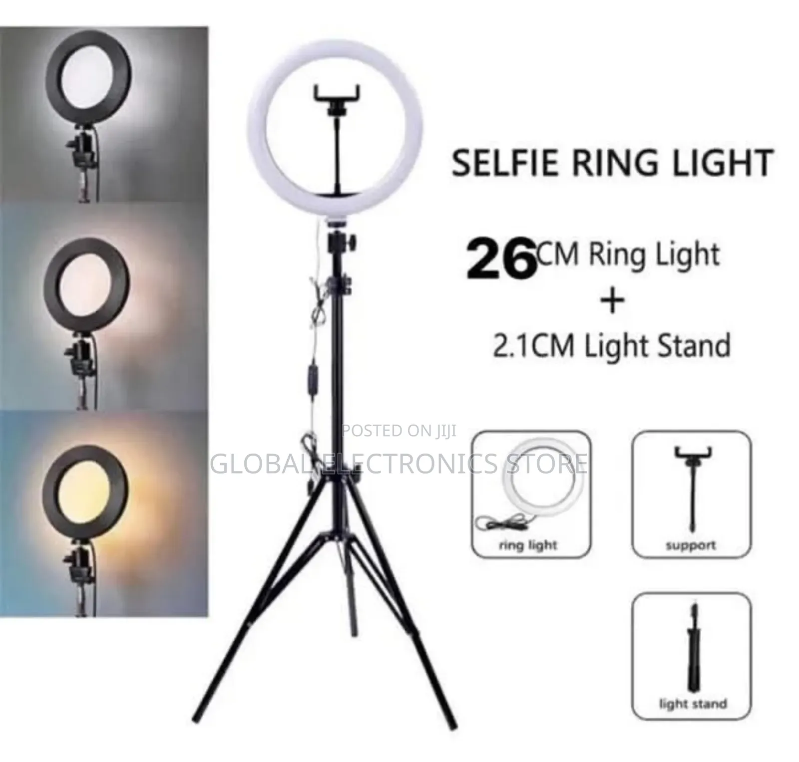 Selfi Ring Light With 2.1 Meter Tripod
