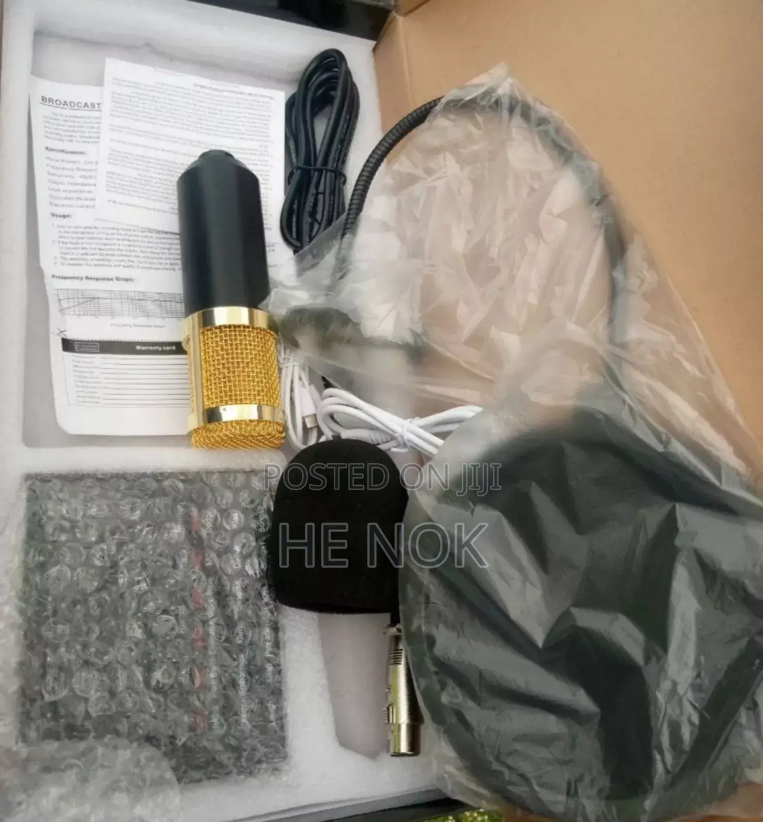 Professional Condenser Microphone With Sound Card