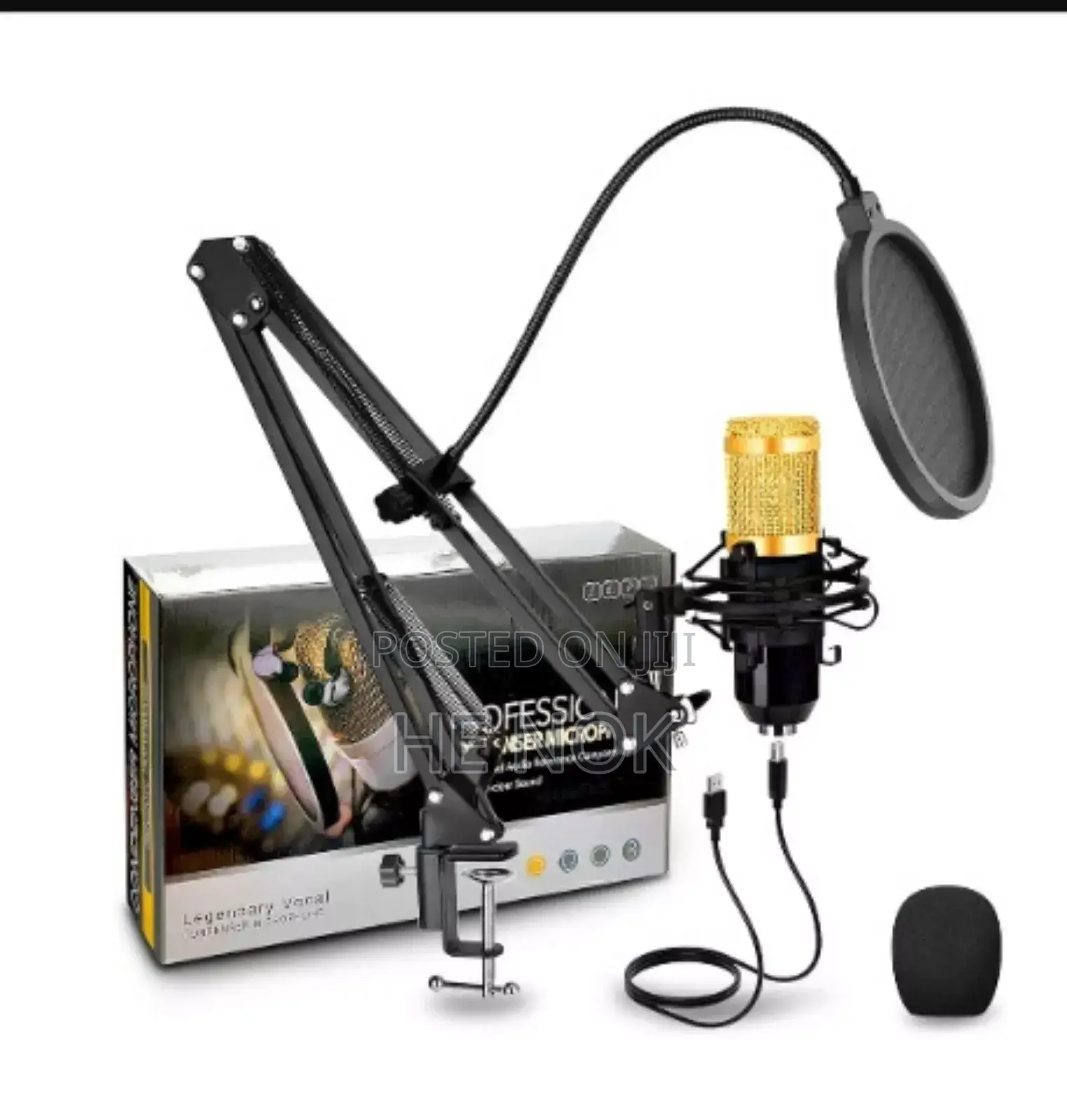 Professional Condenser Microphone With Sound Card