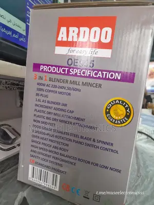 Ardo 3 in 1 Blender