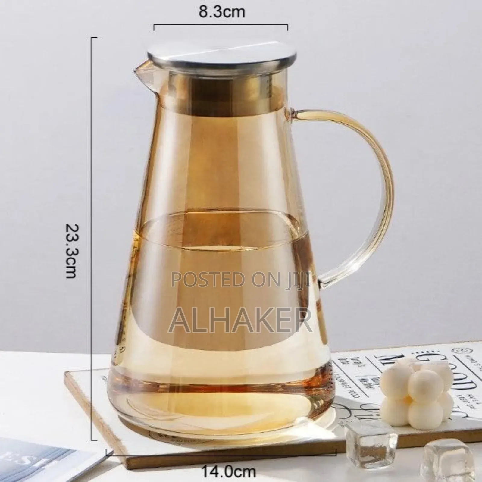 Golden Glass Jug ( Kettle)