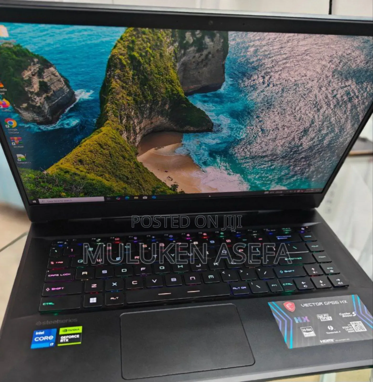 New Laptop MSI Vector GP66HX 12UGS 32GB Intel Core I7 SSD 1T