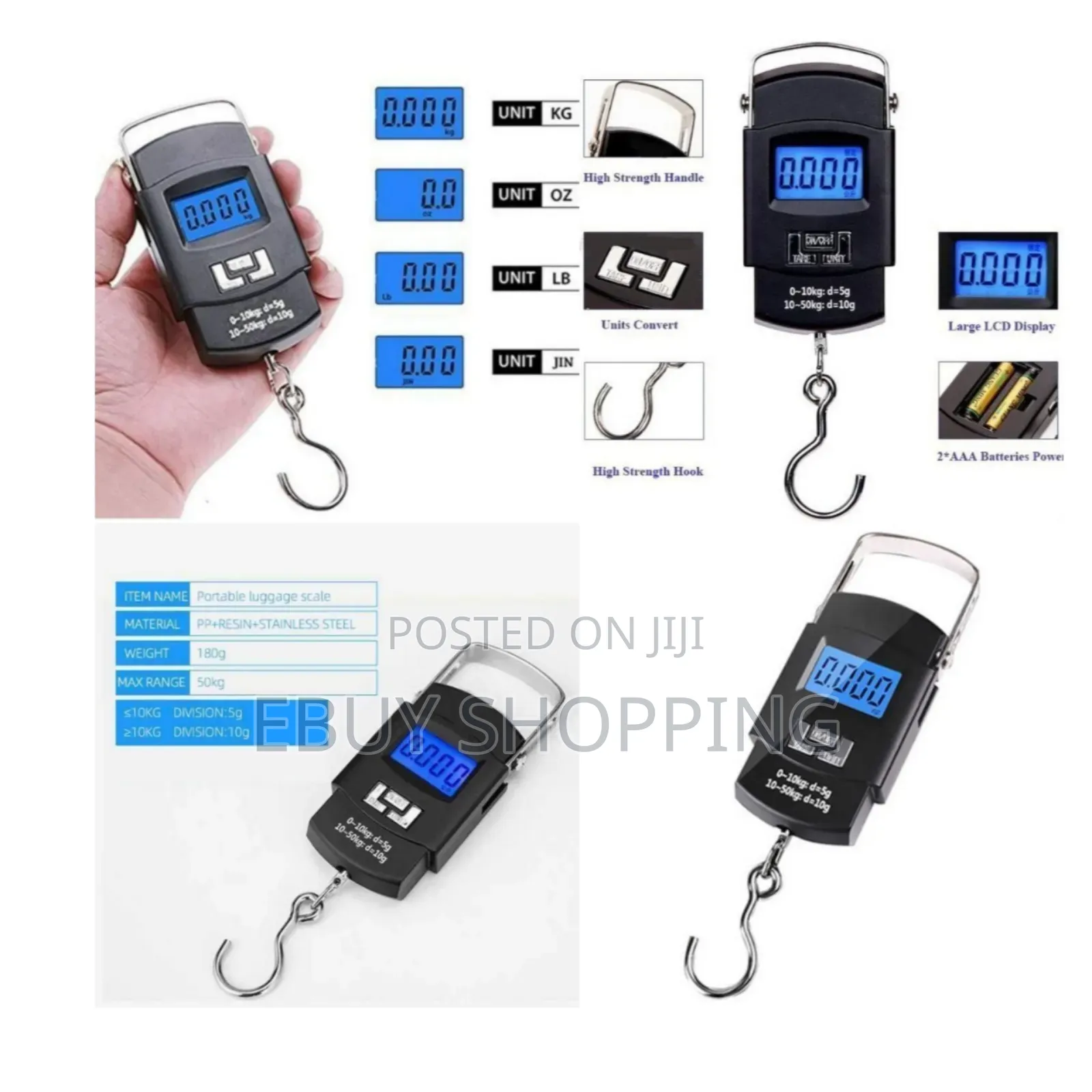 Pack Weigh Smart: 50kg Mini Scale for Travelers Shippers