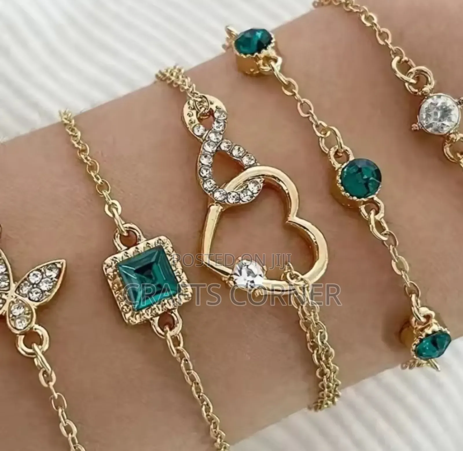 Crystal Stone Braclet Set