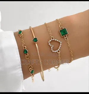 Crystal Stone Braclet Set