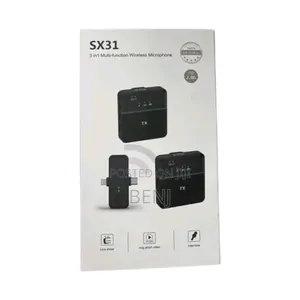 Sx31 Dual Wireless Mic | 3 in 1 | iPhone | Android | Camera