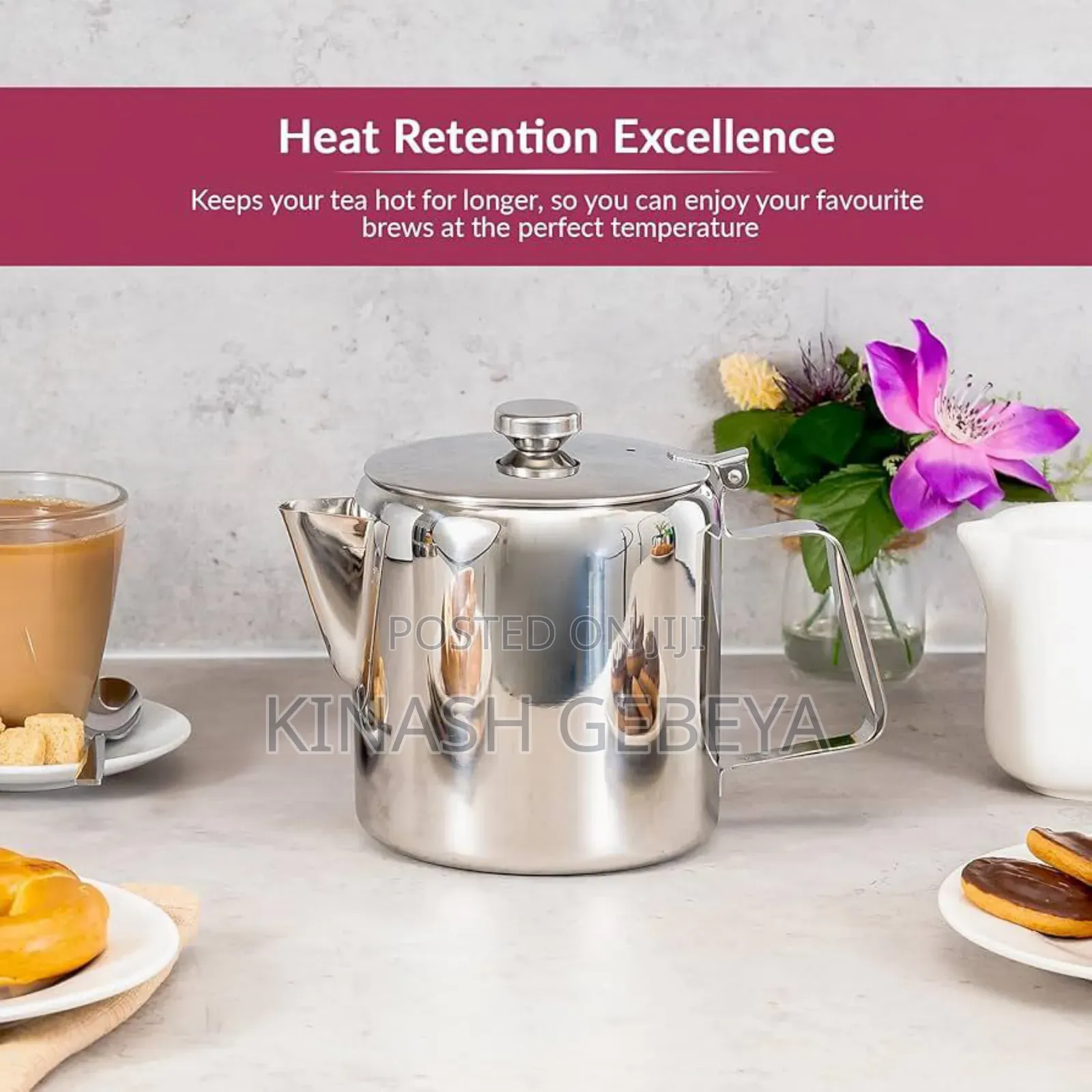 2litre Stainless Steel Milk Boiler(ወተት ማፊያ)