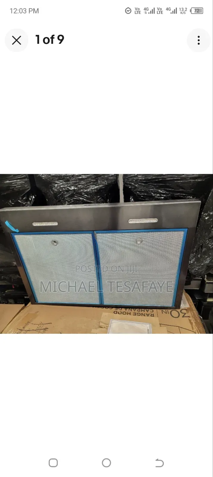 60*60 Stainless Steel Cooker Hood የኪቺን ሽታ መሰብሰቢያ ይዘዙን