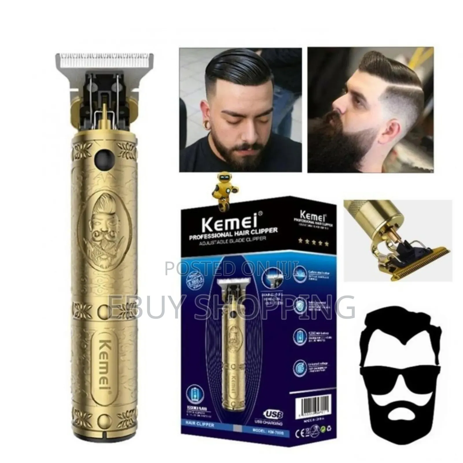 **Kemei Hair Trimmer – High-Quality Long-Lasting**