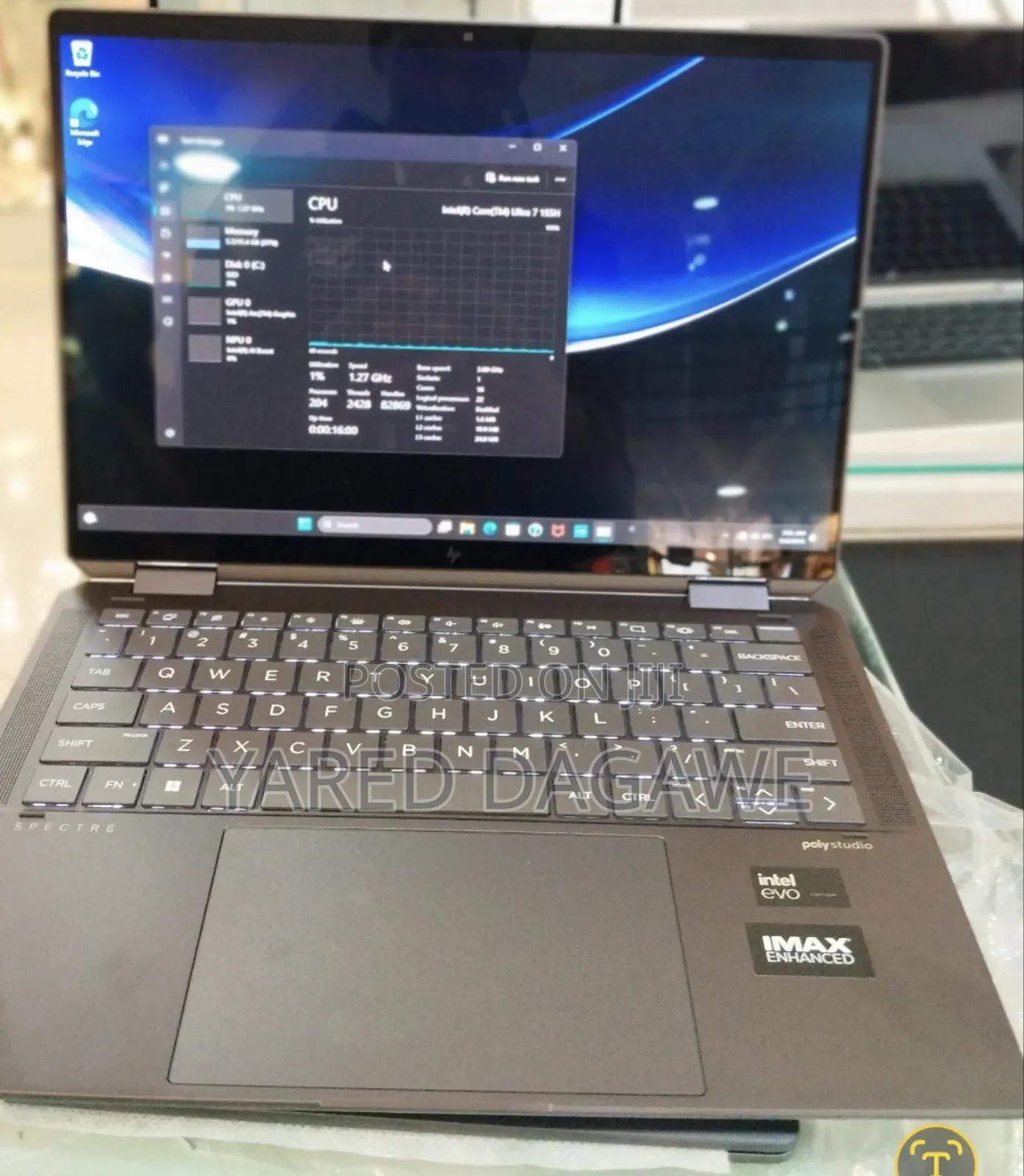 New Laptop HP Spectre X360 16GB Intel Core Ultra 7 SSD 1T