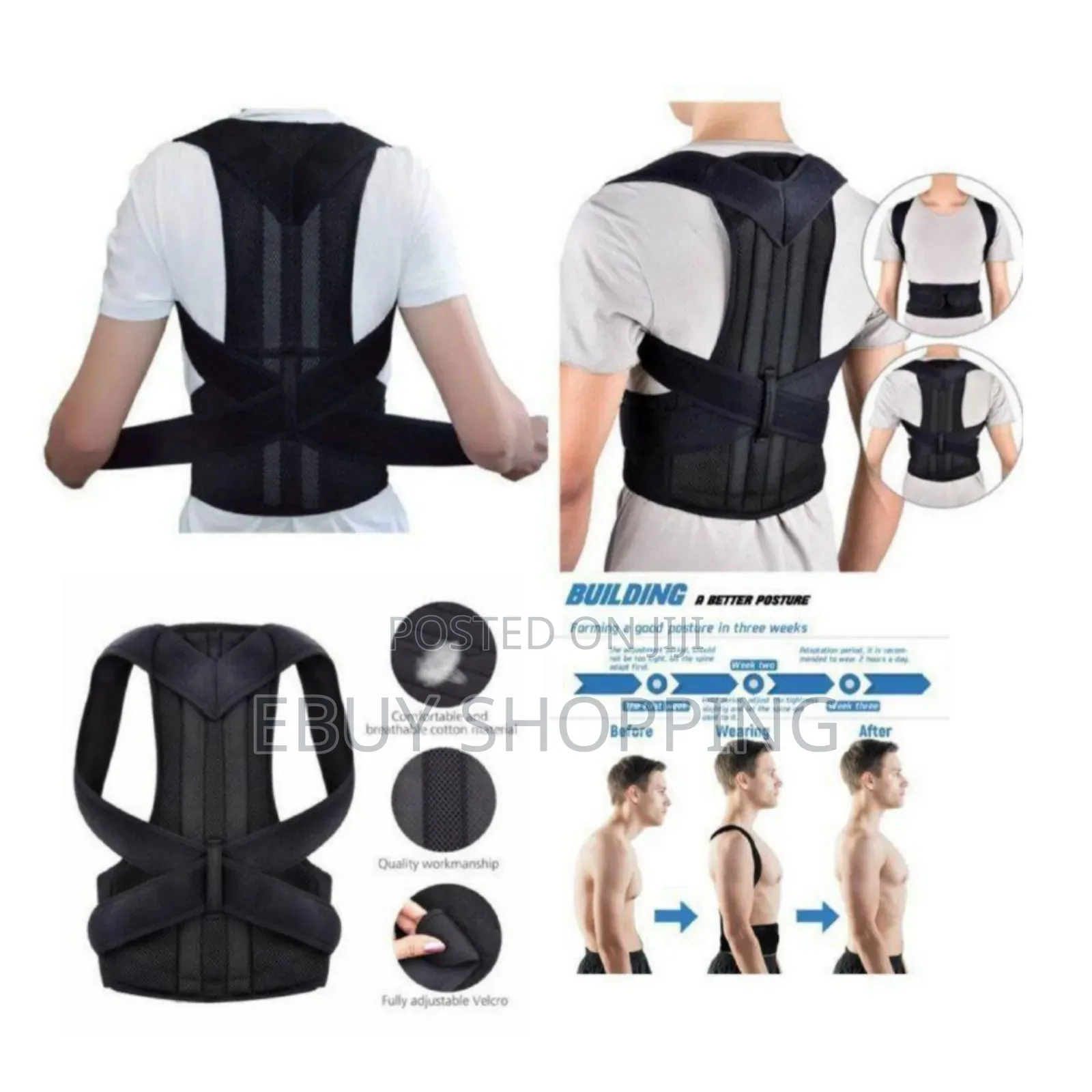**Back Support Posture Corrector – Sit Stand Taller**