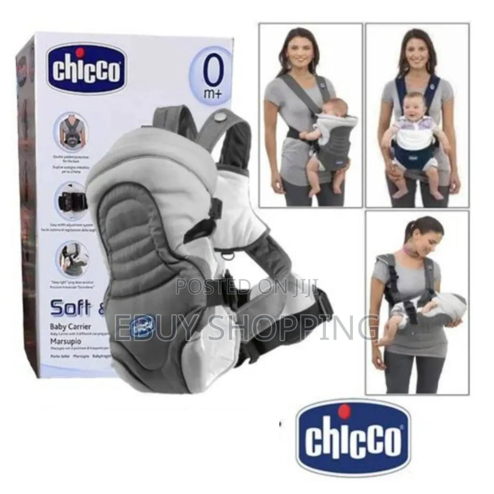 Chicco Baby Carrier–Easy Width Adjustment for Growing Babies