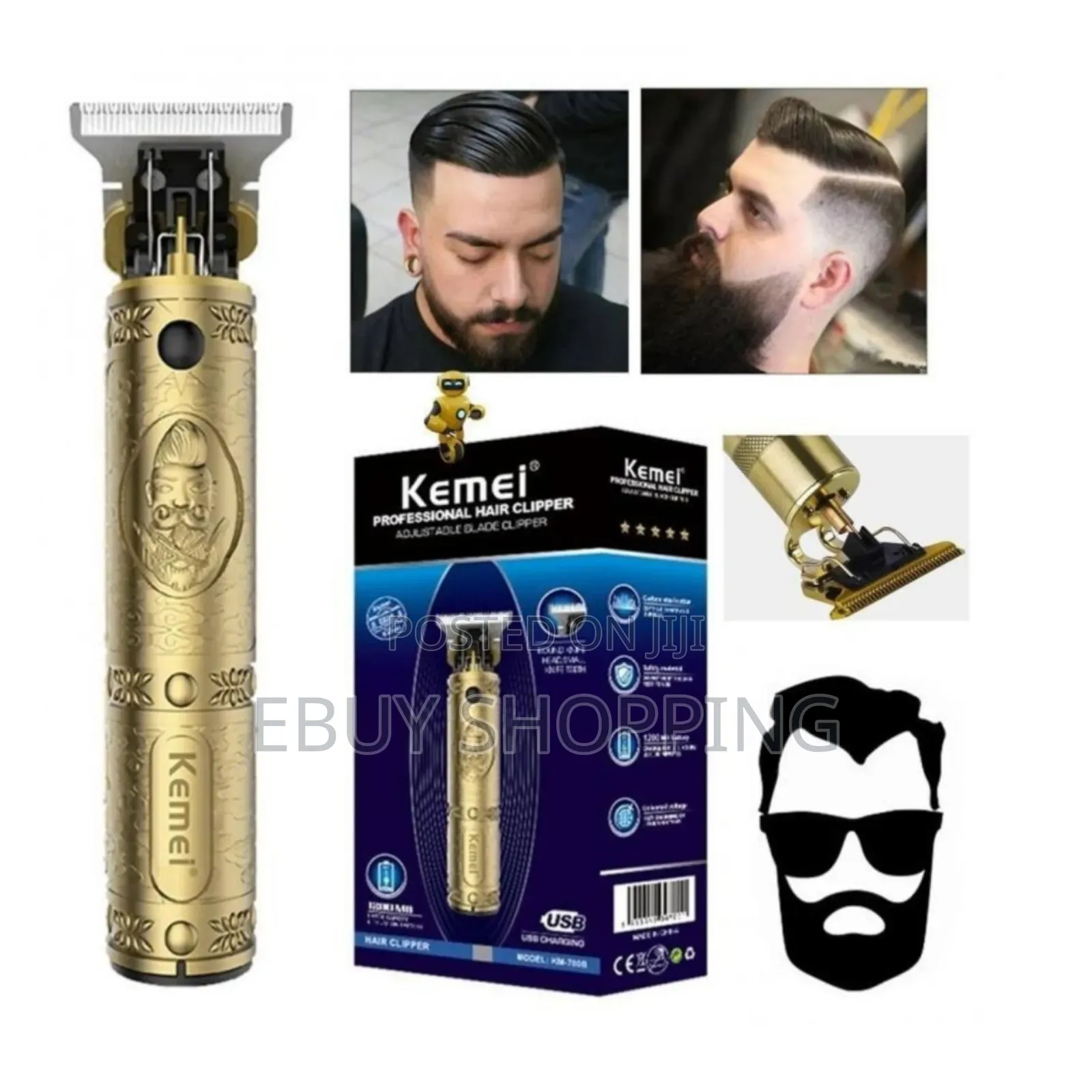 **Professional Grade Hair Clipper – Kemei Chargeable**