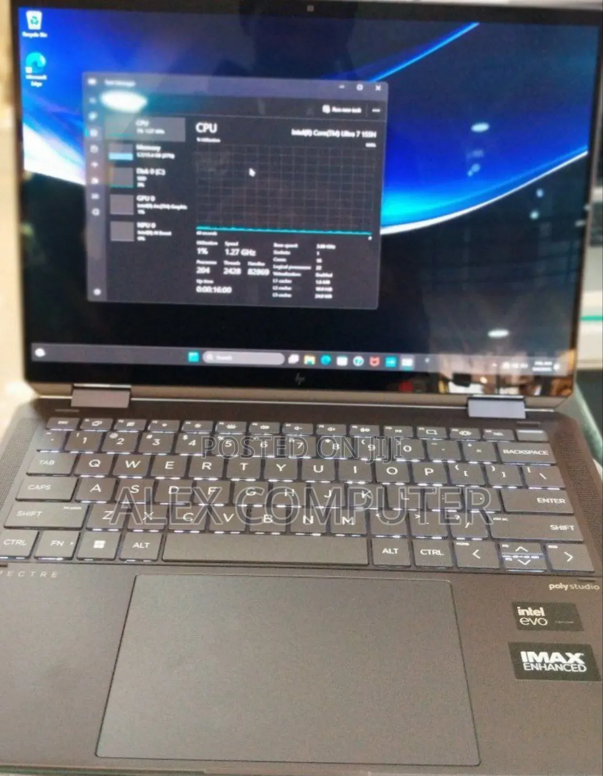 New Laptop HP Spectre X360 16GB Intel Core Ultra 7 SSD 1T