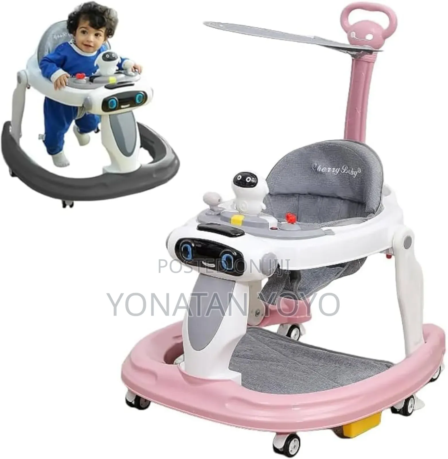 ጄሬሎ የህፃናት ማጫወቻ መመገቢያ እርምጃን ማለማመጃ ጋሪ